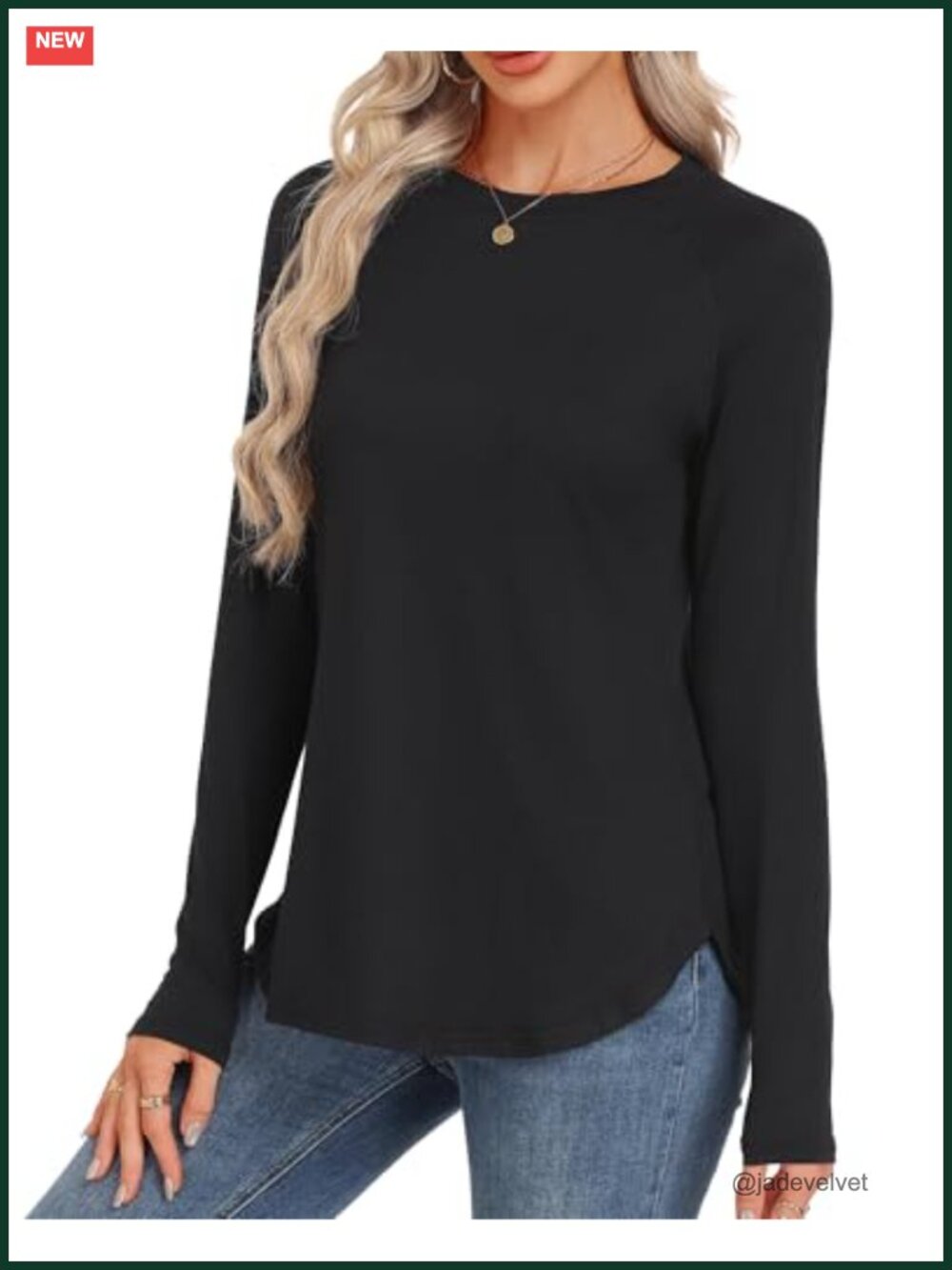 Long Sleeve Loose Fit Tunic Top with Curved Hem for Leggings Fall Winter